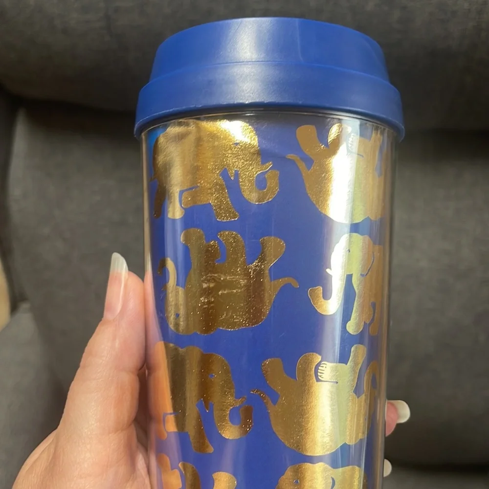 Lilly Pulitzer Tusk in Sun Navy Thermal Mug